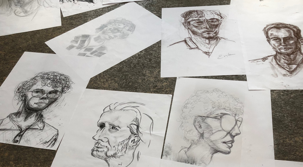 Bild Portrait zeichnen